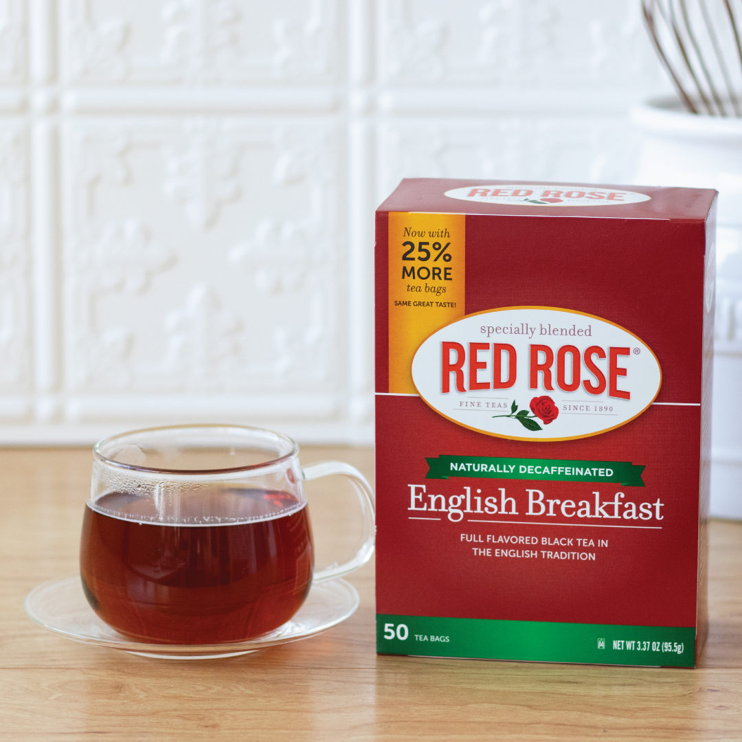 Red Rose Decaf English Breakfast Tea 50ct 6 pack