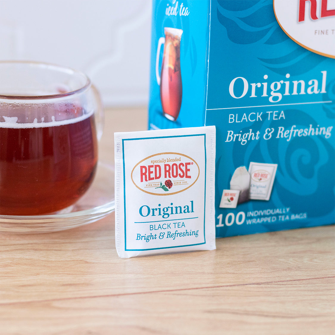 Red Rose Original Black Hot Tea Bags 100 Count