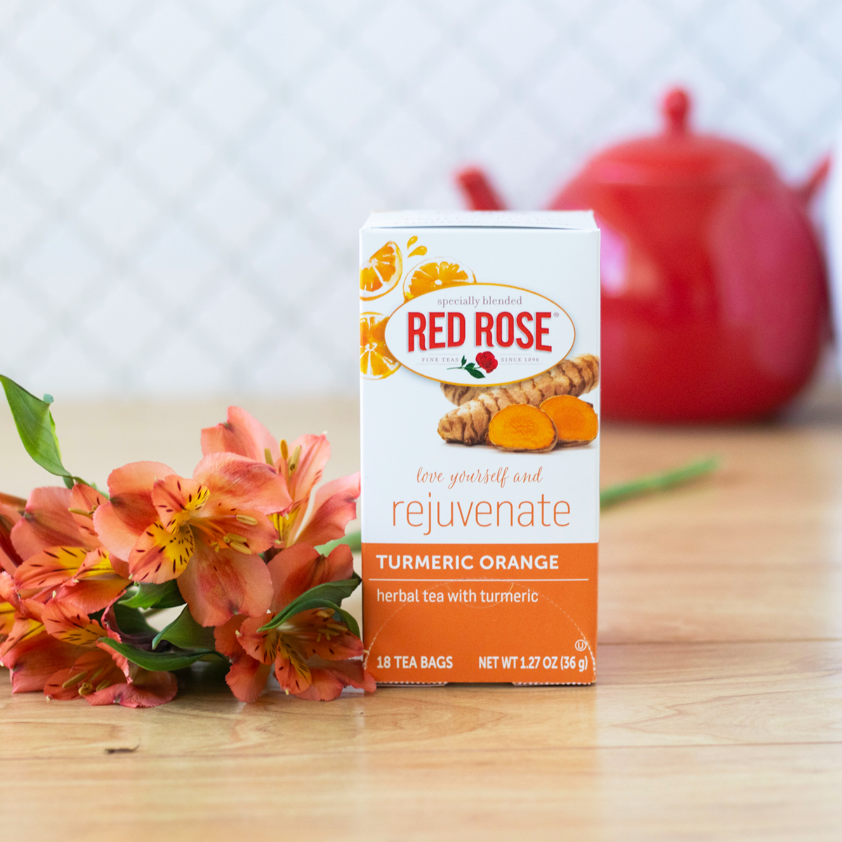 Turmeric Orange Tea | 18 Tea Bags | Red Rose Tea