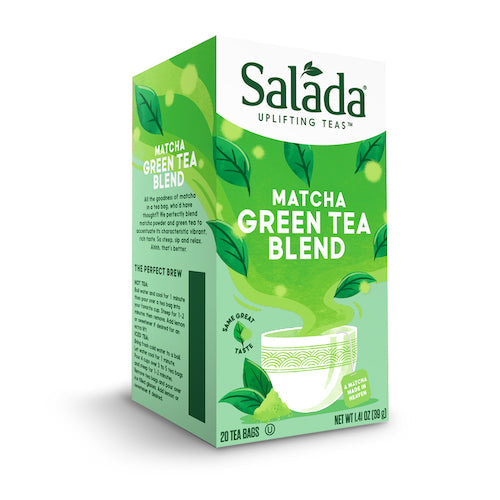 Salada Pure Green Matcha Tea Blend, 12 Single Serve Cups